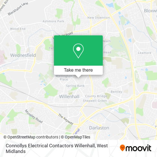 Connollys Electrical Contactors Willenhall map