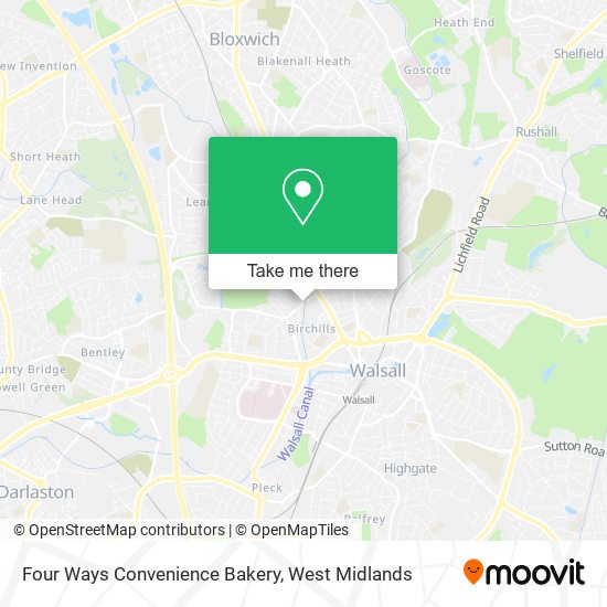 Four Ways Convenience Bakery map
