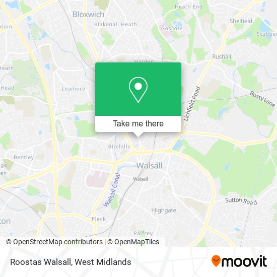 Roostas Walsall map