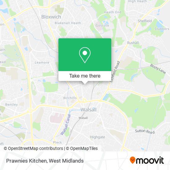 Prawnies Kitchen map