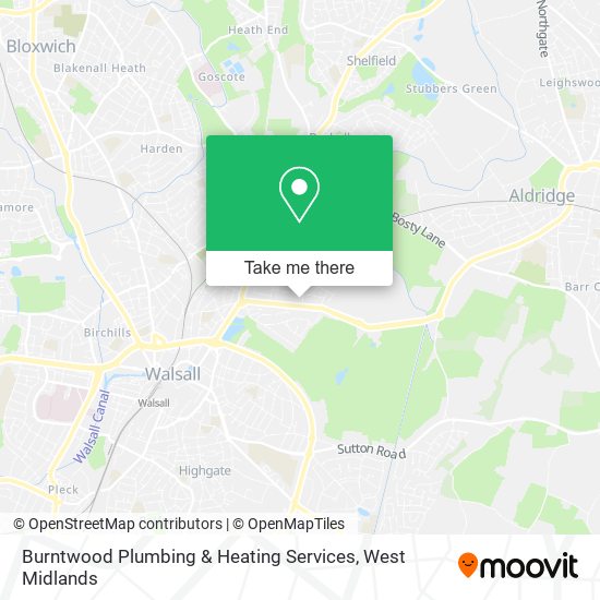 Burntwood Plumbing & Heating Services map