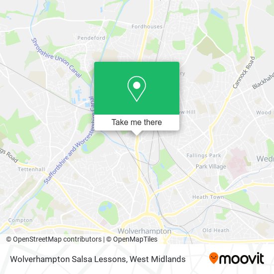 Wolverhampton Salsa Lessons map