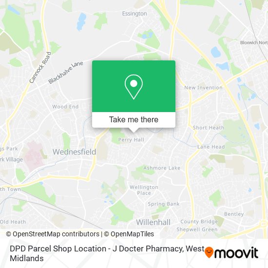 DPD Parcel Shop Location - J Docter Pharmacy map