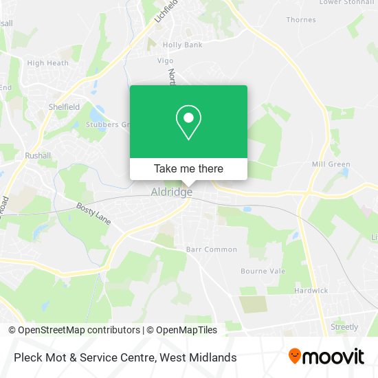 Pleck Mot & Service Centre map