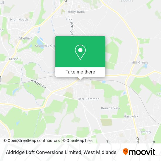 Aldridge Loft Conversions Limited map
