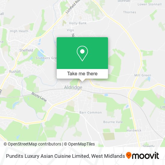 Pundits Luxury Asian Cuisine Limited map