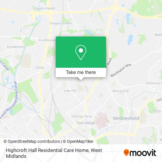 Highcroft Hall Residential Care Home map