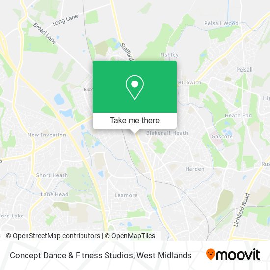 Concept Dance & Fitness Studios map