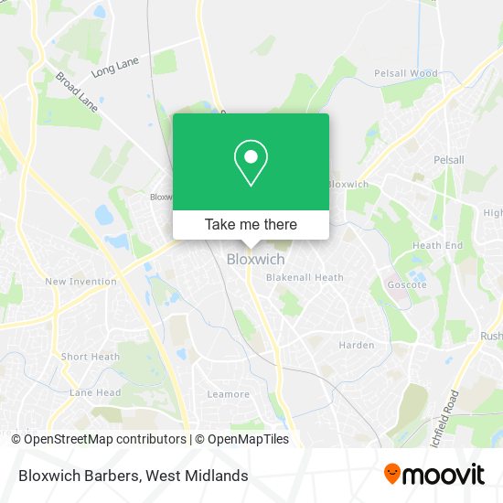 Bloxwich Barbers map