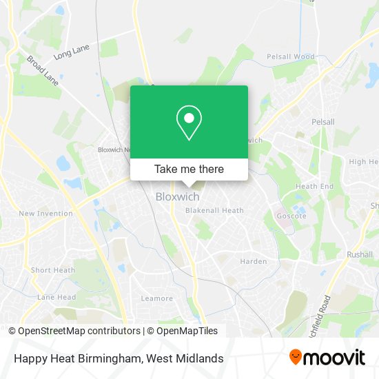 Happy Heat Birmingham map