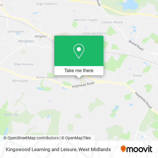 Kingswood Learning and Leisure map