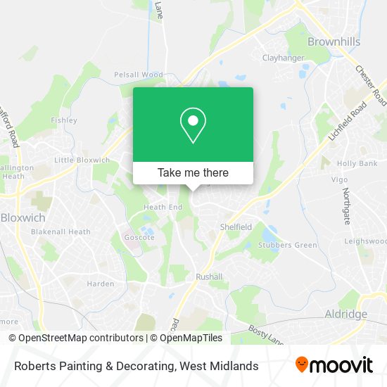 Roberts Painting & Decorating map