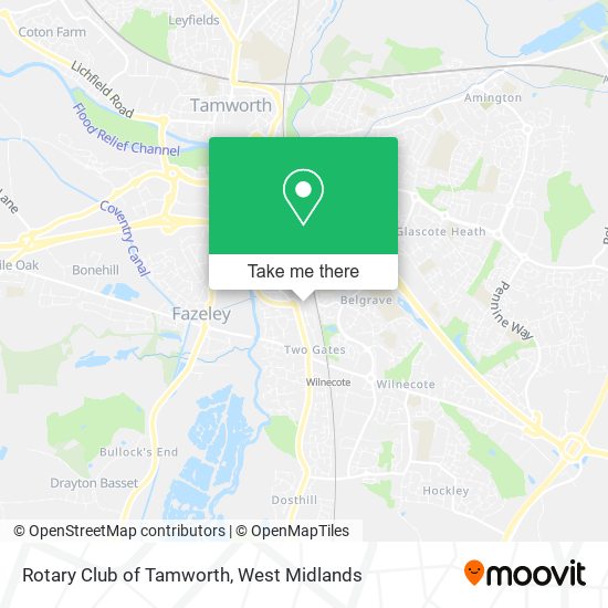 Rotary Club of Tamworth map