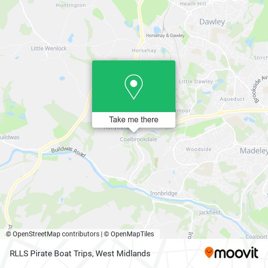 RLLS Pirate Boat Trips map