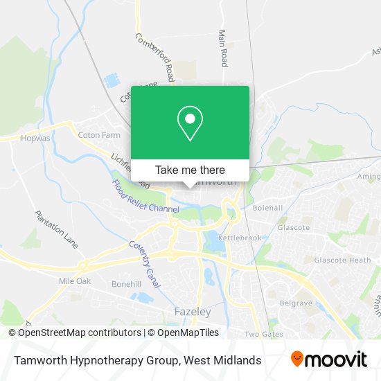 Tamworth Hypnotherapy Group map