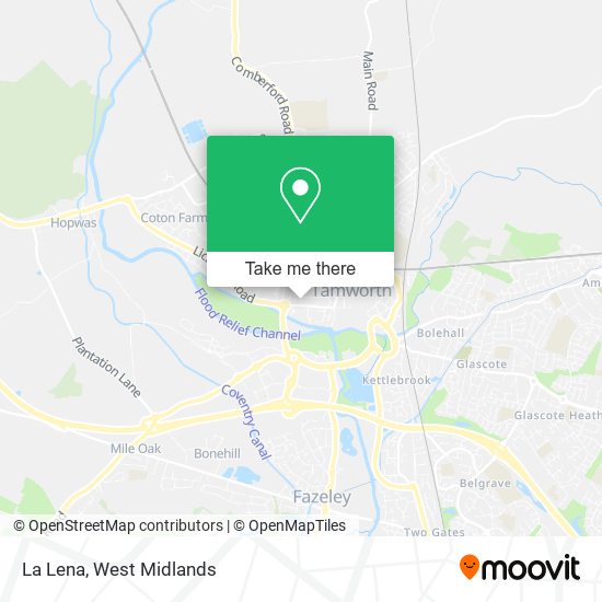 La Lena map