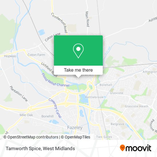 Tamworth Spice map