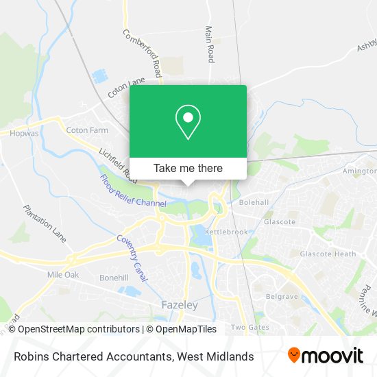 Robins Chartered Accountants map