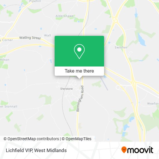 Lichfield VIP map