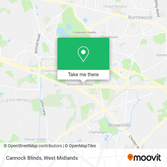 Cannock Blinds map