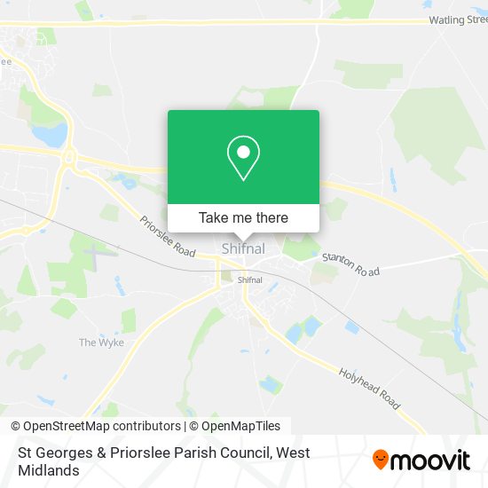 St Georges & Priorslee Parish Council map