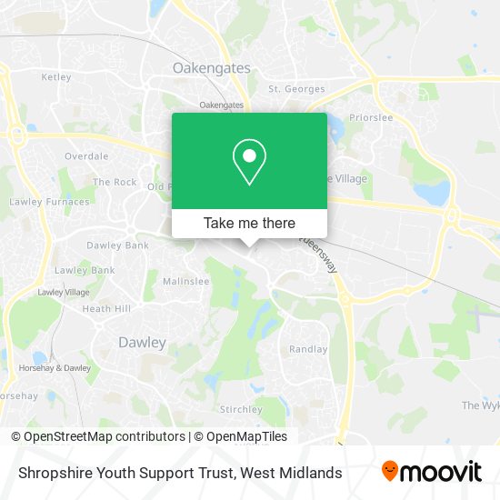 Shropshire Youth Support Trust map