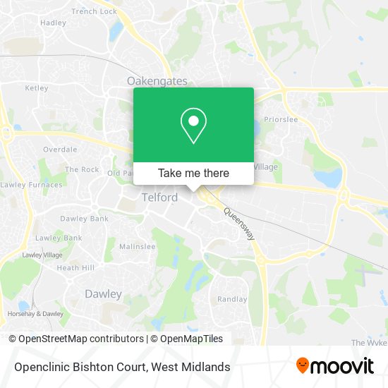 Openclinic Bishton Court map