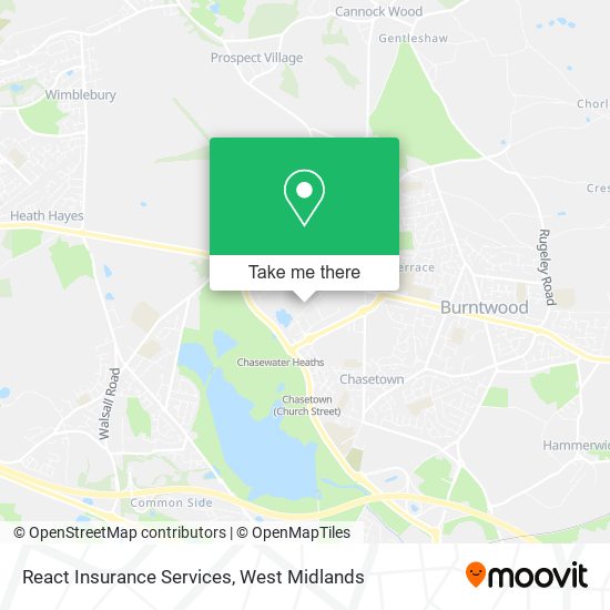 React Insurance Services map