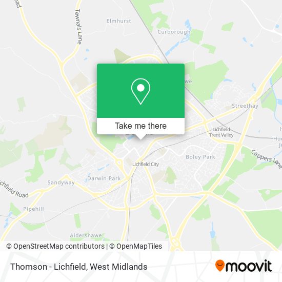 Thomson - Lichfield map