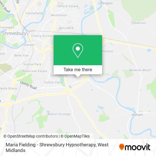 Maria Fielding - Shrewsbury Hypnotherapy map