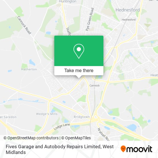 Fives Garage and Autobody Repairs Limited map