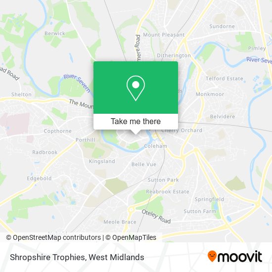 Shropshire Trophies map