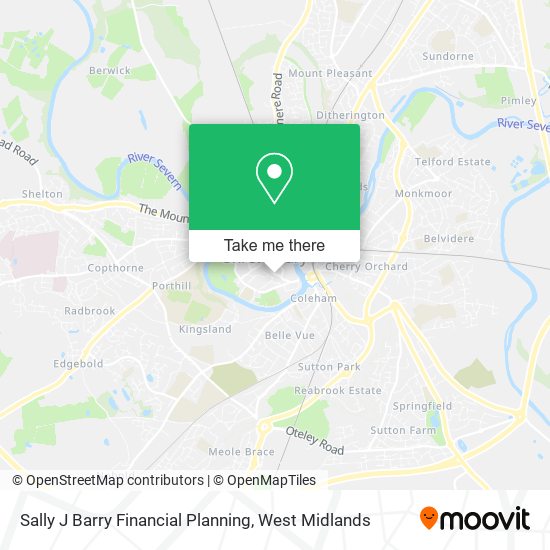 Sally J Barry Financial Planning map