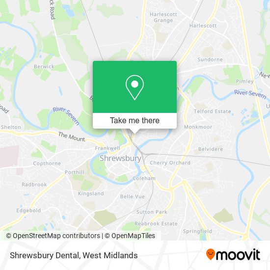 Shrewsbury Dental map