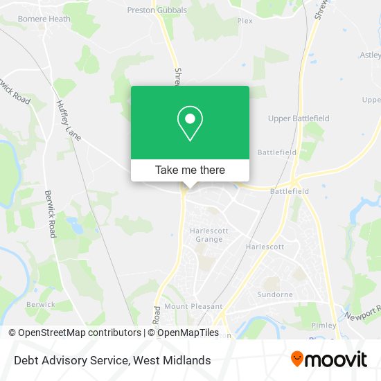 Debt Advisory Service map