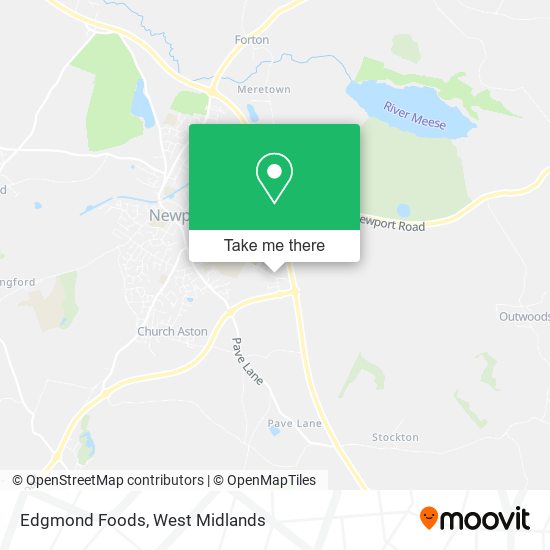 Edgmond Foods map