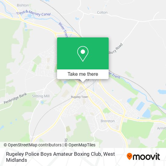 Rugeley Police Boys Amateur Boxing Club map