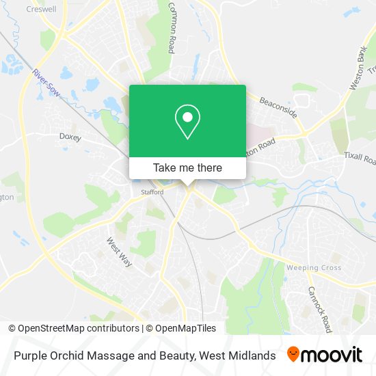 Purple Orchid Massage and Beauty map