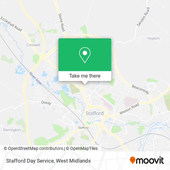 Stafford Day Service map