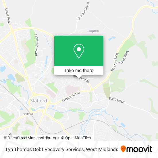 Lyn Thomas Debt Recovery Services map