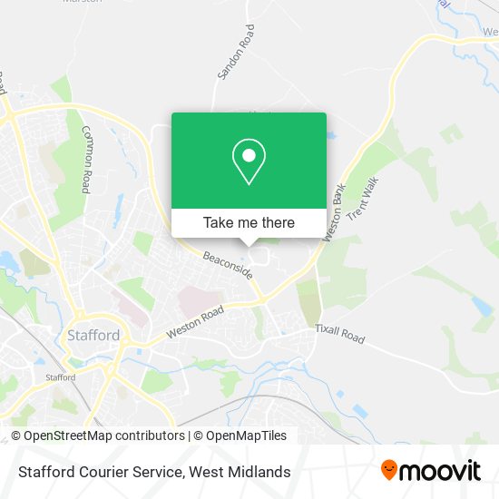 Stafford Courier Service map