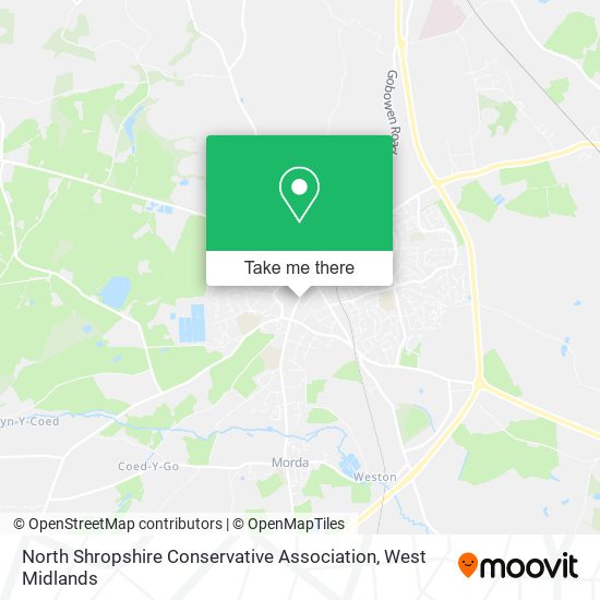 North Shropshire Conservative Association map