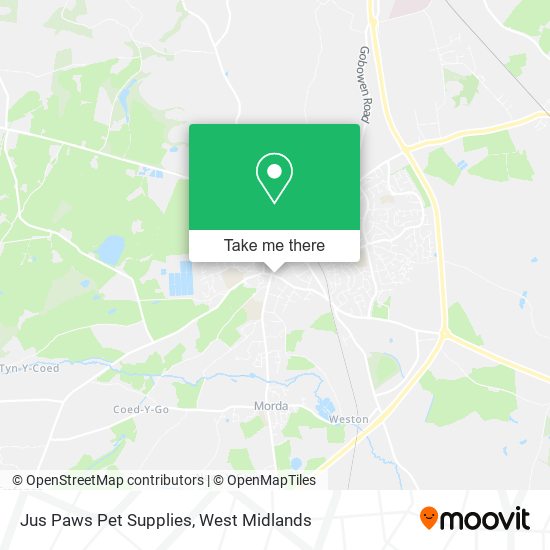 Jus Paws Pet Supplies map