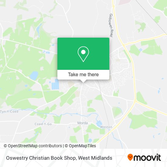 Oswestry Christian Book Shop map