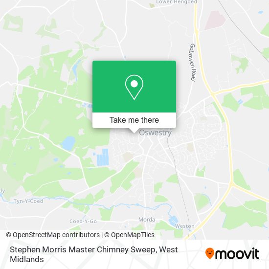 Stephen Morris Master Chimney Sweep map