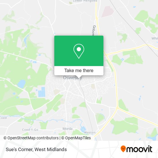 Sue's Corner map