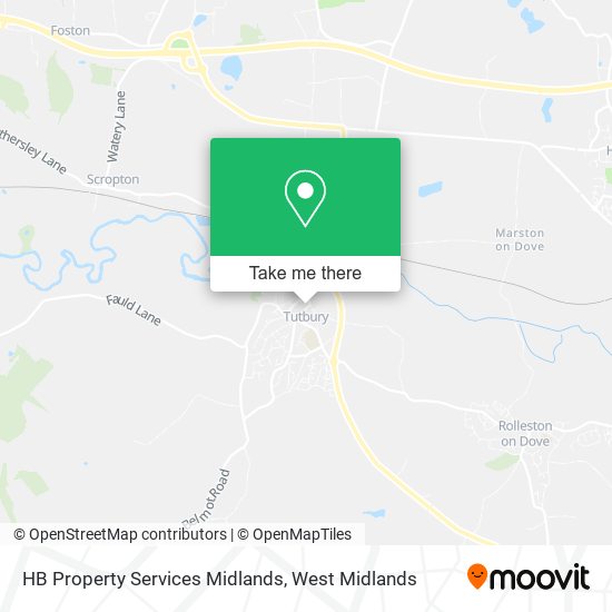 HB Property Services Midlands map