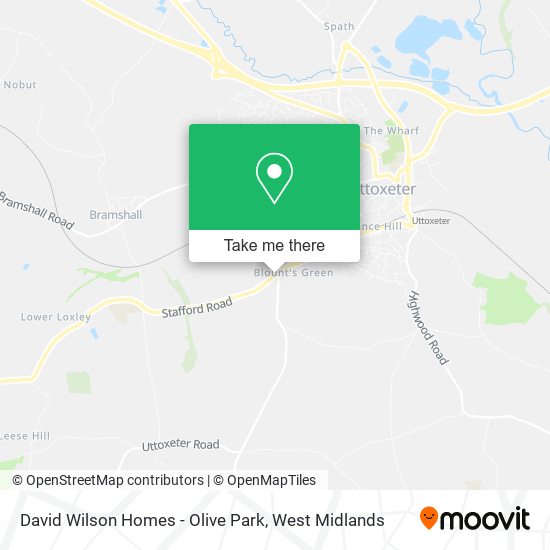 David Wilson Homes - Olive Park map