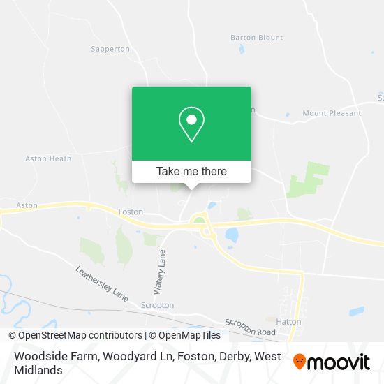 Woodside Farm, Woodyard Ln, Foston, Derby map