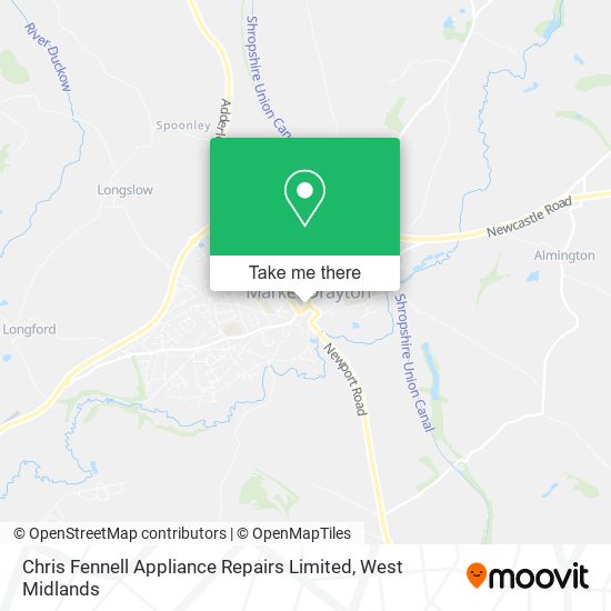 Chris Fennell Appliance Repairs Limited map